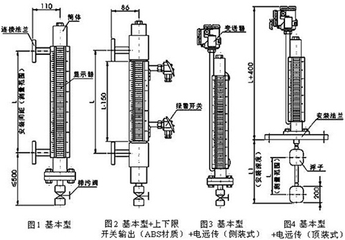 循環水液位計結構原理圖